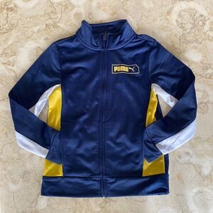 Puma Zippered Nylon Jersey Jacket